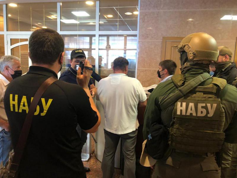 Toporkov's detention. Photo: NABU press service